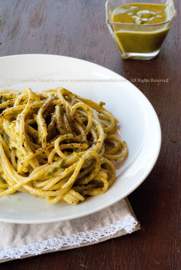 spaghetti pistacchi liquirizia