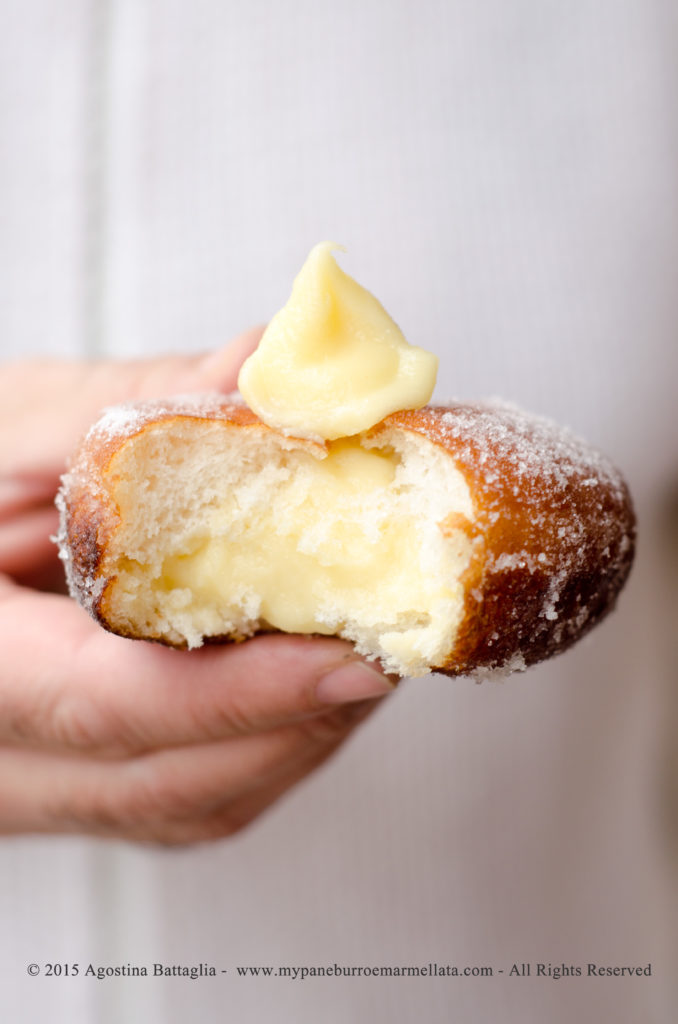 bomboloni alla crema interno