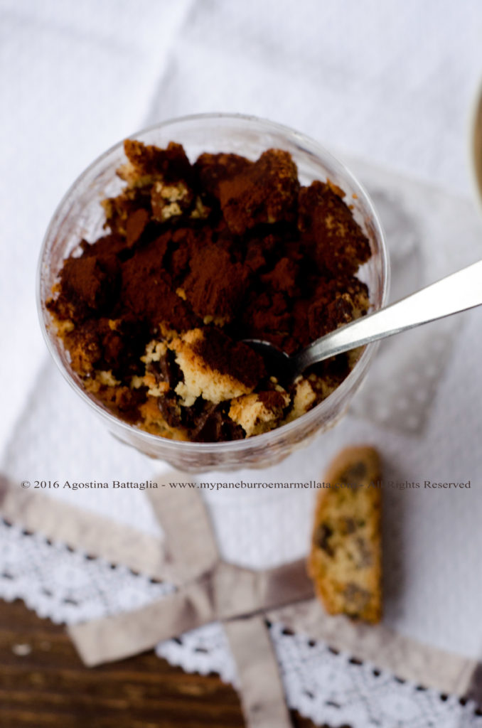 DSC_0026 mousse cioccolato fondente, cantuccini e vin santo