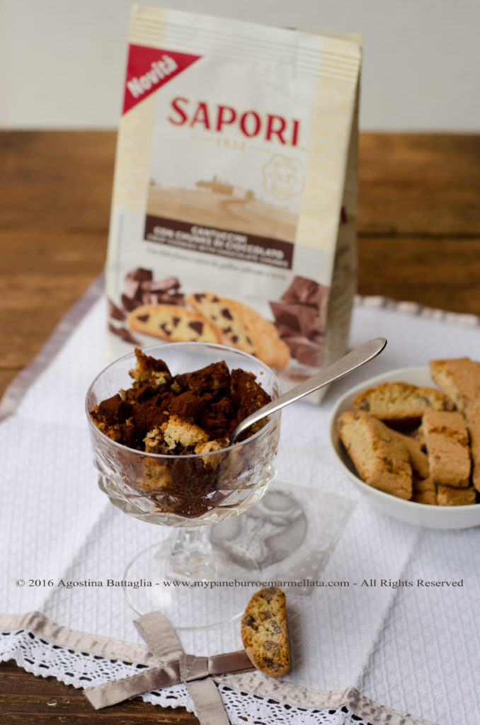 DSC_0027 mousse cioccolato fondente, cantuccini e vin santo