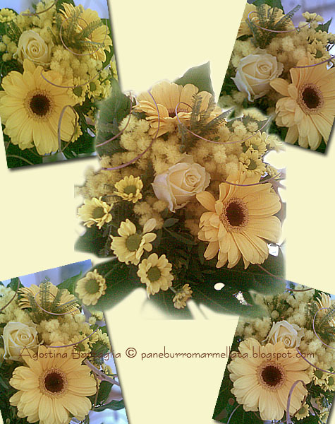 bouquet giallo rose margherite