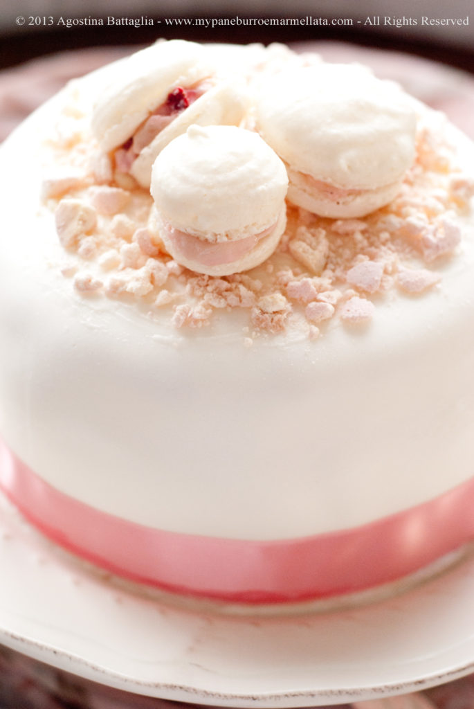 torta bianca e rosa part