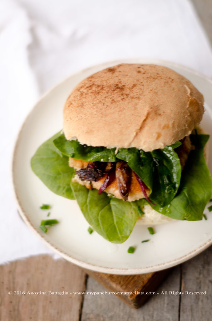 burger di salmone senza lattosio